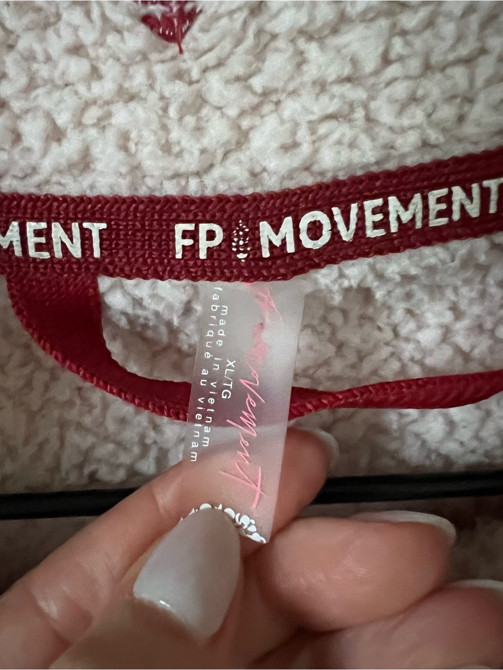 Free People Mountain High Half Zip Fleece Pullover - Ballet Slipper Pink - Picture 8 of 8